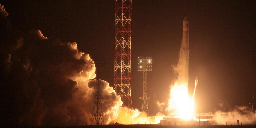 Lancering van de Russische Elektro-L 2 satelliet
