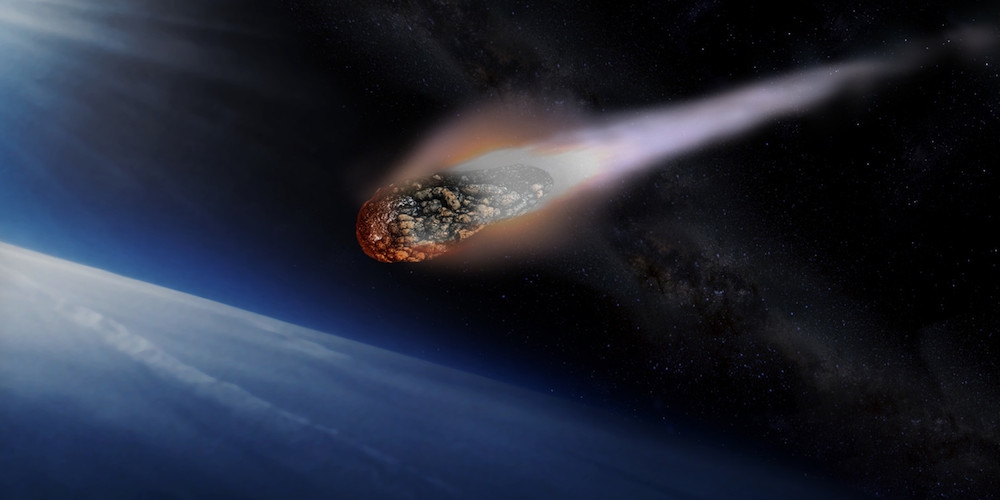 Artistieke impressie van een meteoriet