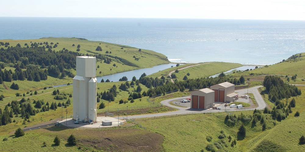 Eén van de lanceercomplexen van het Pacific Spaceport Complex - Alaska.