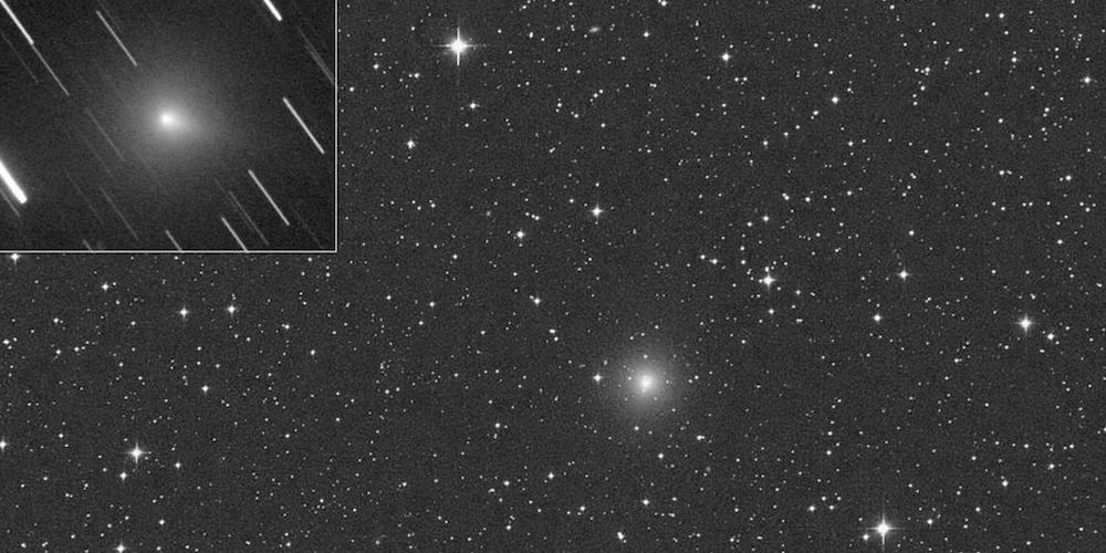 Foto's van de komeet C/2019 Y4 ATLAS.