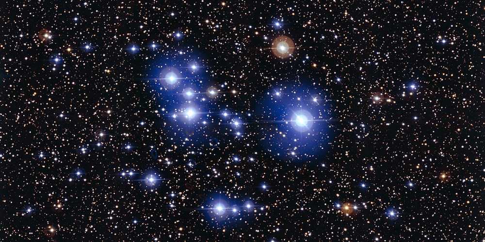Deze spectaculaire opname van de sterrenhoop Messier 47 is gemaakt met de Wide Field Imager-camera van de 2,2-meter MPG/ESO-telescoop van de ESO-sterrenwacht op La Silla (Chili)