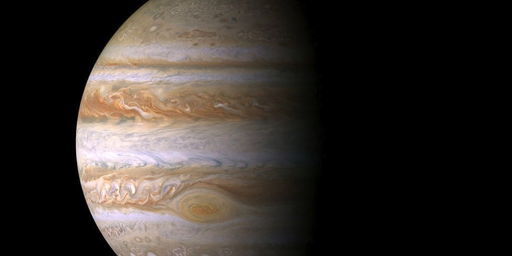 De gigantische planeet Jupiter