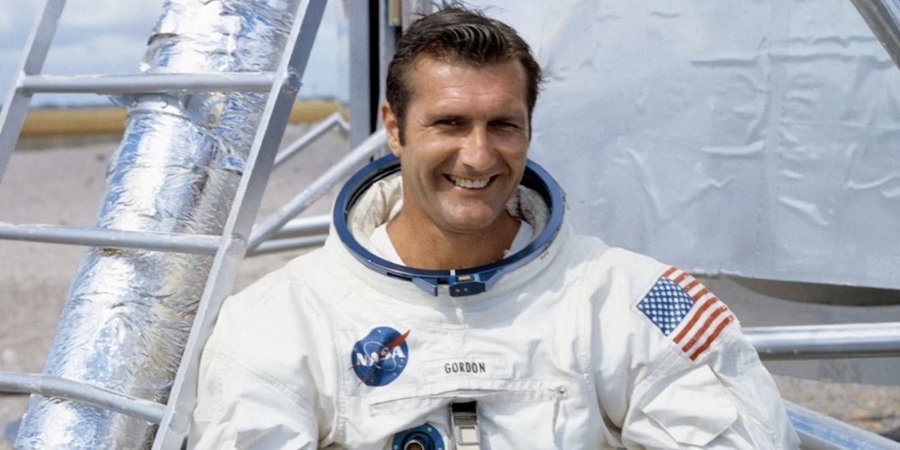 De Amerikaanse astronaut Richard Gordon