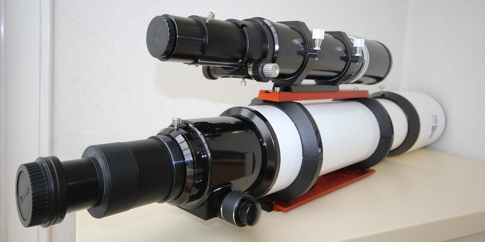 De TS 130/910 apo-refractor behoort tot de Photoline reeks van Teleskop Service en kan worden uitgebreid met een resem accessoires
