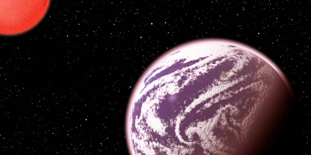 Artistieke impressie van de exoplaneet KOI-314c