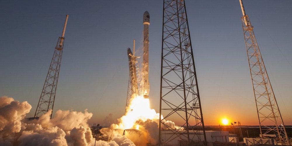 Lancering van een Amerikaanse Falcon 9 draagraket