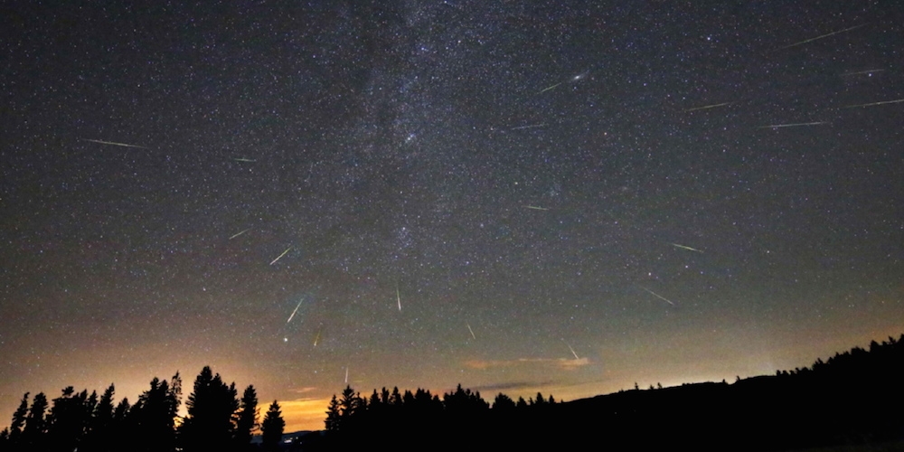 De Perseïden meteorenzwerm gefotografeerd vanuit Oostenrijk