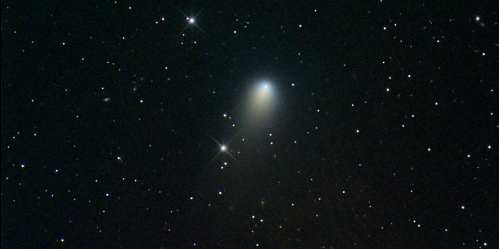 Opname van de komeet Hergenrother gemaakt op 9 oktober 2012