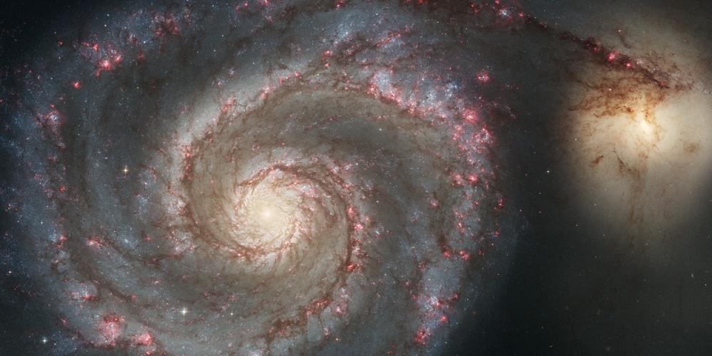 De bekende Draaikolknevel is een spiraalvormig sterrenstelsel