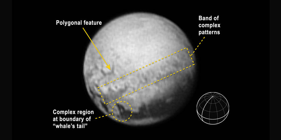 Pluto en de steeds duidelijker wordende geologische structuren